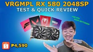 VRGMPL RX580 8G REVIEW FROM SHOPEE   GAME TEST - Spider-Man Remastered VALORANT NFS HEAT FH5