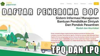 DAFTAR PENERIMA BOP TPQLPQ TAHUN ANGGARAN 2023