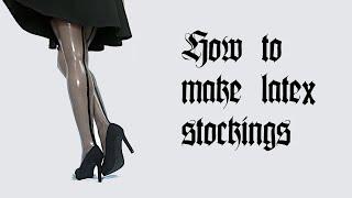 Making latex stockings NieRAutomata 2B cosplay series
