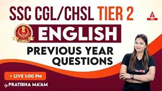 SSC CGL CHSL Tier 2 Preparation  English By Pratibha Mam  Previous Year Questions