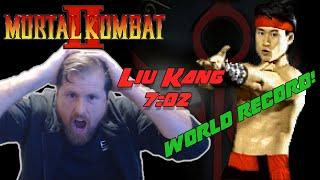 INSANE WORLD RECORD Mortal Kombat II Speedrun with Liu Kang CRAZY
