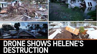 Drone Footage Shows Hurricane Helenes Destruction