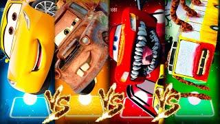 Cars 3 Mater vs Lighting McQueen vs Lighting McQueen Eater vs Spider Lighting McQueen x Coffin Dance