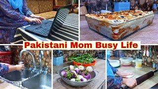 Pakistani Mom Busy Life  How I Manage 4 Childrens  House & YouTube Channel  Palak Shalgam Recipe
