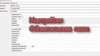 Настройка АРМ ДиАссистент Обязательные поля