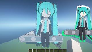 Anamanaguchi - Miku ft. Hatsune Miku but in Minecraft