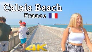 Calais Beach 4K Walking Tour France