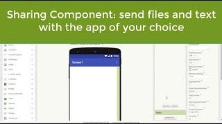 App Inventor Share files and text with the app of your choice