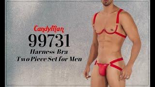 Candyman 99731 Harmess Bra Two Piece Set Mens Underwear - Johnnies Closet
