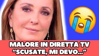  BARBARA PALOMBELLI IL MALORE IMPROVVISO IN DIRETTA TV “SCUSATE MI DEVO…”