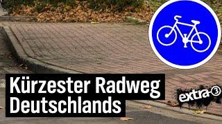 Realer Irrsinn Der wohl kürzeste Radweg Deutschlands in Cloppenburg  extra 3  NDR