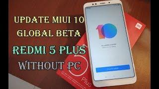 Update MIUI 10 Global Redmi 5 Plus Android Oreo Langsung Lewat Updater Tanpa PC