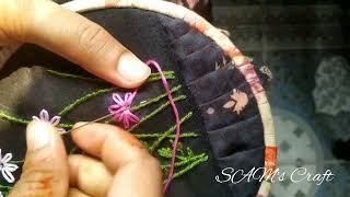 Dress hand embroidery