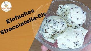 Stracciatella-Eis einfaches Eis selber machen ohne Eismaschine #35