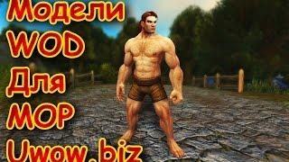 Модельки персонажей и анимация из Дренора WOD в Пандарию MOP  Патч вов  Uwow.biz