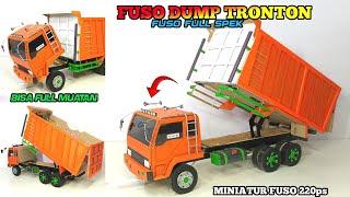 MEMBUAT DUMP TRUK FUSO TRONTON TRUCK MBOISS FULL MUATAN