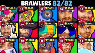 How I got RANK 30 with EVERY Brawler in Brawl Stars