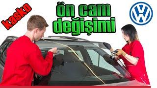 VOLKSWAGEN  ön camın kaskodan değişimi