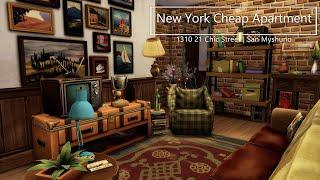 New York Cheap Apartment  1310 21 Chic Street  The Sims 4  Stop Motion  No CC