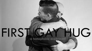 First Gay Hug A Homophobic Experiment  First Kiss Video