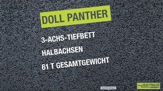 Ein echter Panther Doll 3-Achs-Tiefbett mit Pantherfahrwerk