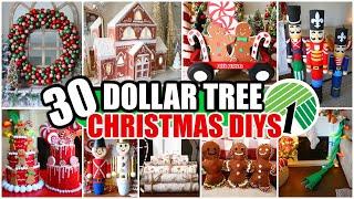 30 *BEST* Dollar Tree Christmas DIYS for 2023  hacks to try now