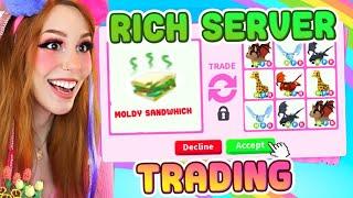 SUPER RICH SERVER TRADING Insane Adopt Me Trades Roblox