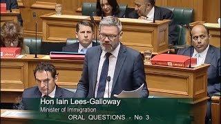 Question 3 - Hon Michael Woodhouse to the Minister of Immigration