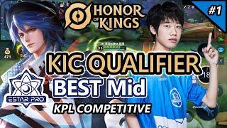 Honor of Kings Zhou Yu  HOK KIC Estar.QingRong   EstarPro vs TES  KPL Best Mid  Round 1