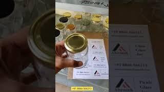 400ml Round Glass Jar  Ghee Packing Glass Jar  +91 8866 566213