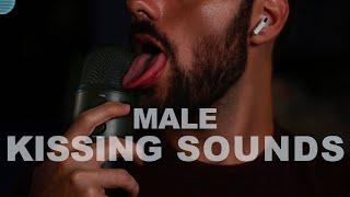 ASMR Male Kissing Sounds - Mouth Sounds - Beard ASMR