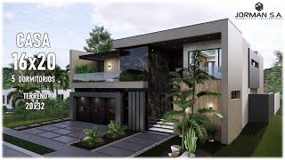 House Design  Modern House Design  16x20m 2 Storey  5 Bedrooms