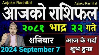 Aajako Rashifal Bhadra 22  7 September 2024 Today Horoscope arise to pisces  Nepali Rashifal 2081