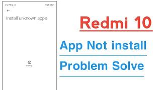 Redmi 10 App Not install Problem Solve