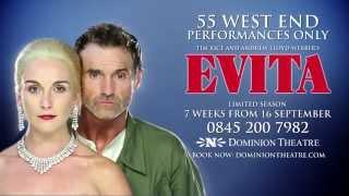 New Trailer Evita at the Dominion Theatre London starring Marti Pellow and Madalena Alberto