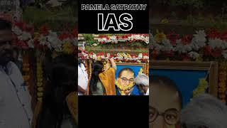 Collector and DM Pamela Satpathy IAS pays tribute to Dr.B.R.Ambedkar #ias #ips #upsc #shorts