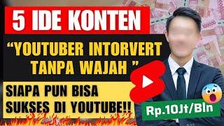 IDE KONTEN YOUTUBE TANPA WAJAH KHUSUS YOUTUBER PEMULA‼