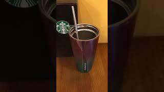 Термостакан с крышкой и трубочкой Starbucks Color magicbottle