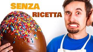 Cucino SENZA RICETTA un UOVO di PASQUA Willy Wonka spostati