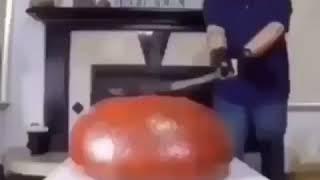 Big grape gets chopped