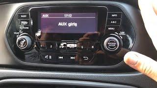 Fiat EGEA  easy  2020 AUX girişi nerede nasıl bağlanır aux ile müzik dinleme