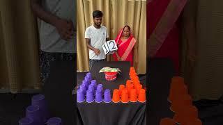 Great Family Ludo Flip & Drop Cup Challenge #challenge #shorts