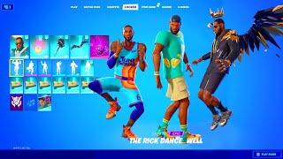 LeBron James Fortnite full showcase of All Styles Emote Glider Pickaxe BackBling & All Trailers