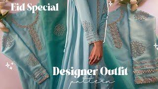 Eid special  Recreating designer outfit pattern  Lulusar inspired outfit 