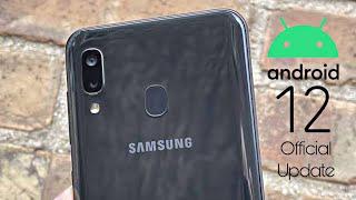 Samsung Galaxy A20 Android 12 Update
