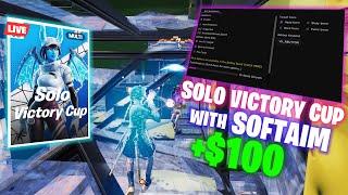 CHEATING With The Best Fortnite CHEAT in the Solo Victory Cup  +$100