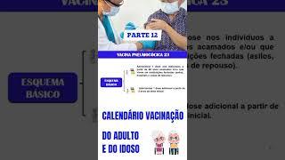 PARTE 12 VACINA DO ADULTO E DO IDOSO    ‍   #shorts #concurso #enfermeiraconcurseira