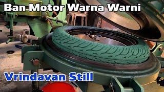 Proses Produksi Ban Sepeda Motor Warna Hijau Model Vrindavan Still