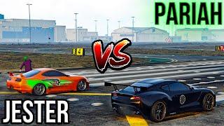 GTA 5 DRAG RACE DINKA JESTER CLASSIC VS. OCELOT PARIAH 4K - XBOX ONE X - ONLINE