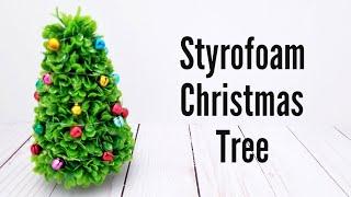 How I Make A Styrofoam Christmas Tree  Christmas Crafts   Nandas Crafts